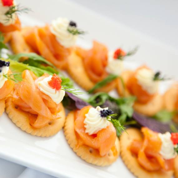 Order catering food in South of France. High-end gourmet catering